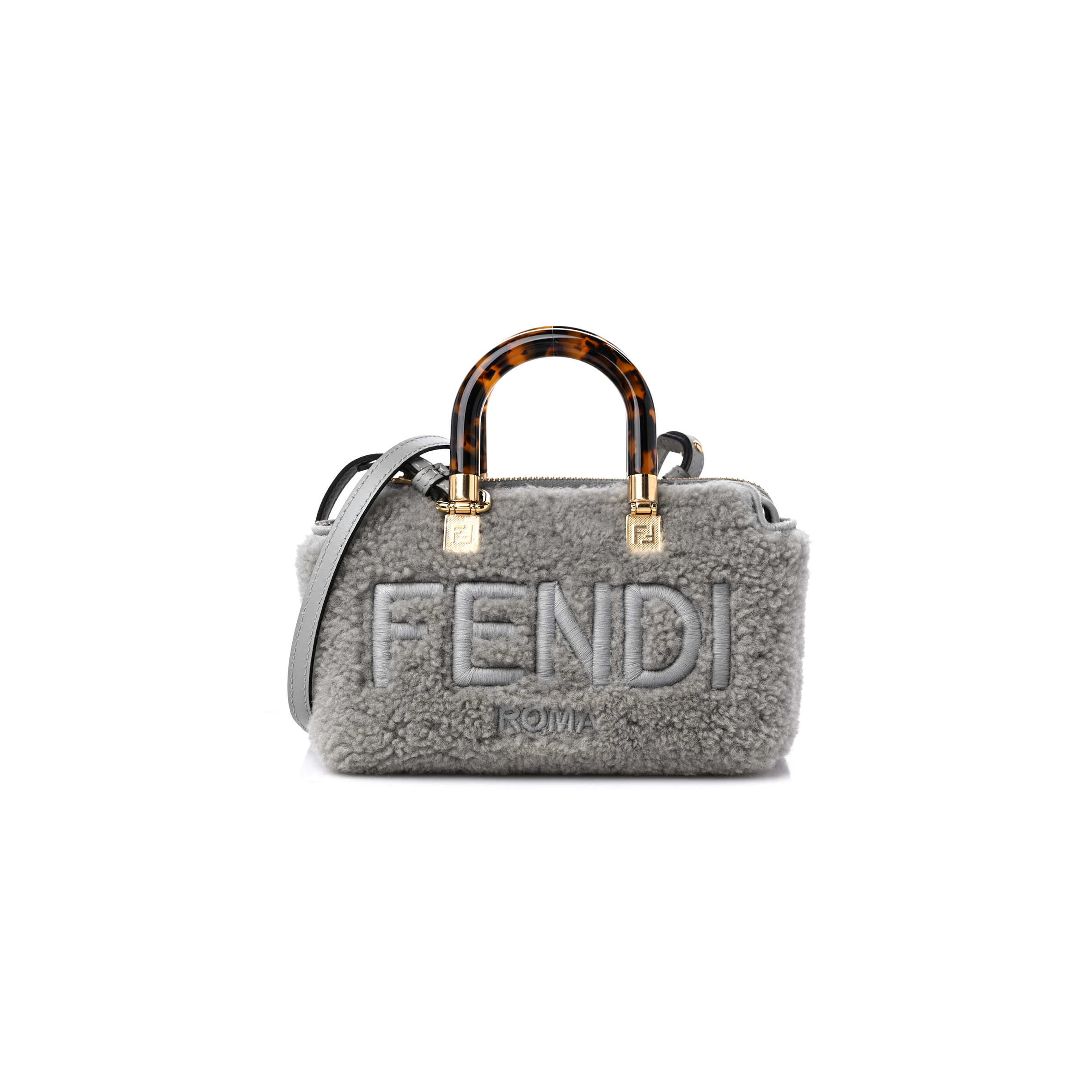 FENDI MINI BY THE WAY TOP HANDLE BOSTON GHIACCIO 8BS067ALP2F1CKX (17*12*8cm)